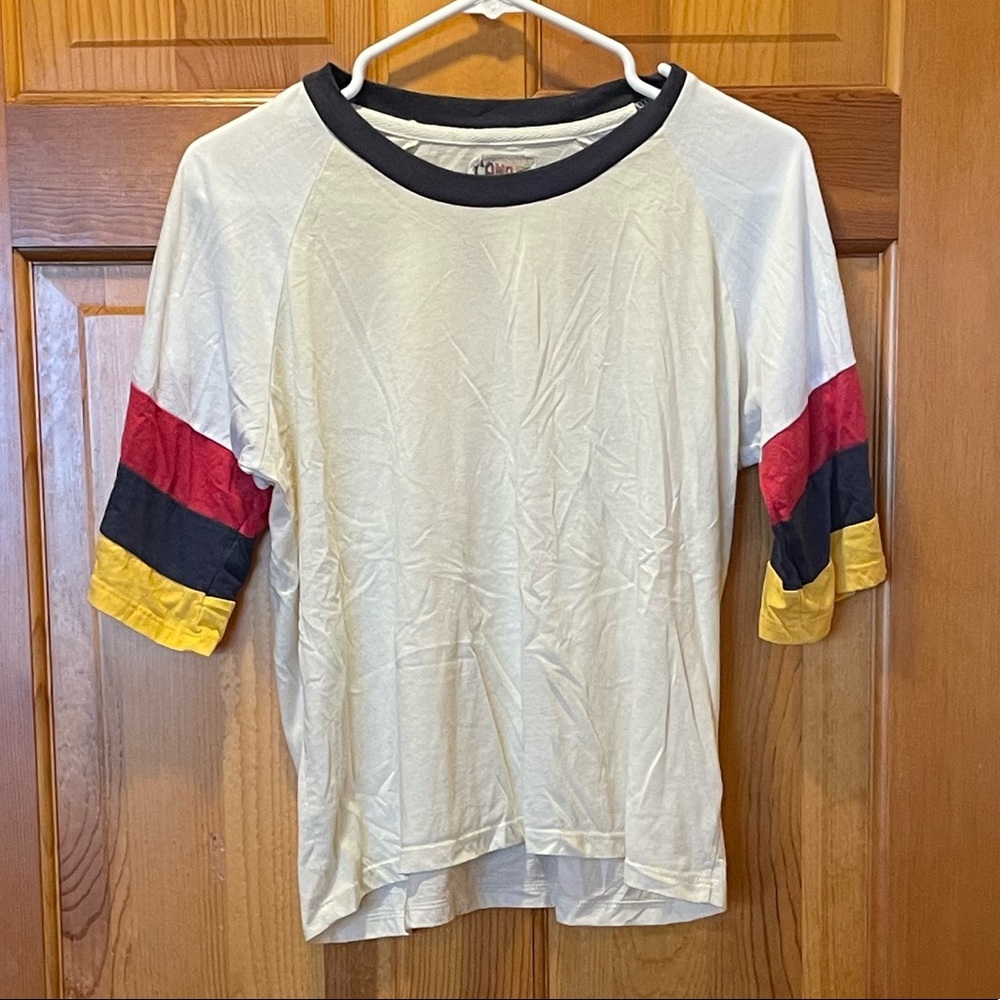 Roolee color blocked top